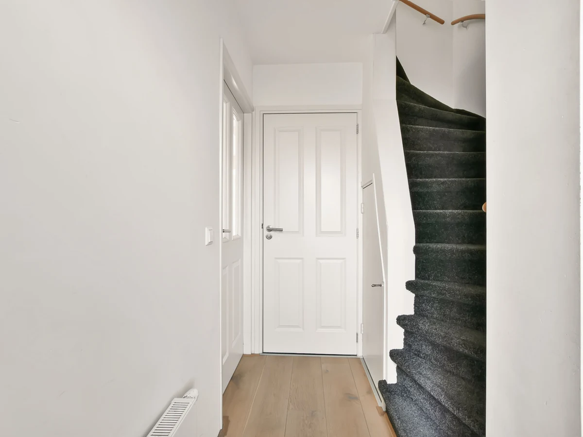 Bright modern hallway freshly painted in Derby property